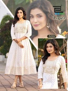 Blue hills lopez anarkali gown kurtis wholesale